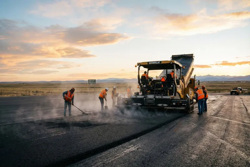 Professional asphalt paving installation in Cheyenne Wyoming